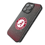University of Alabama Crimson Tide Linen Black Bling Phone Case for Apple iPhone