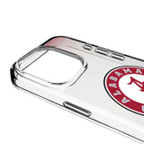 University of Alabama Crimson Tide Linen Clear Phone Case for Apple iPhone
