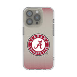 University of Alabama Crimson Tide Linen Clear Phone Case for Apple iPhone