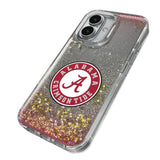 University of Alabama Crimson Tide Linen Glitter Phone Case for Apple iPhone