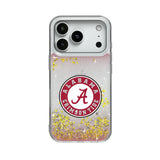 University of Alabama Crimson Tide Linen Glitter Phone Case for Apple iPhone