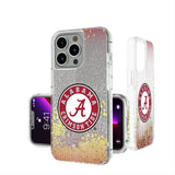 University of Alabama Crimson Tide Linen Glitter Phone Case for Apple iPhone