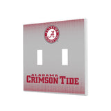 University of Alabama Crimson Tide Linen Hidden-Screw Light Switch Plate