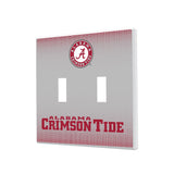 University of Alabama Crimson Tide Linen Hidden-Screw Light Switch Plate