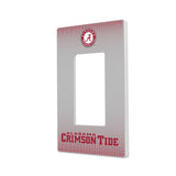 University of Alabama Crimson Tide Linen Hidden-Screw Light Switch Plate