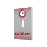 University of Alabama Crimson Tide Linen Hidden-Screw Light Switch Plate