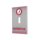 University of Alabama Crimson Tide Linen Hidden-Screw Light Switch Plate