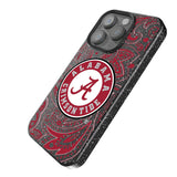 University of Alabama Crimson Tide Paisley Black Bling Phone Case for Apple iPhone