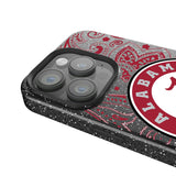 University of Alabama Crimson Tide Paisley Black Bling Phone Case for Apple iPhone