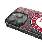 University of Alabama Crimson Tide Paisley Black Bling Phone Case for Apple iPhone