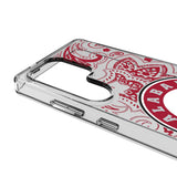 University of Alabama Crimson Tide Paisley Clear Phone Case for Samsung Galaxy