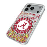 University of Alabama Crimson Tide Paisley Glitter Phone Case for Apple iPhone