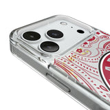 University of Alabama Crimson Tide Paisley Glitter Phone Case for Apple iPhone