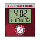 University of Alabama Crimson Tide Personalized Color Block Wall Clock