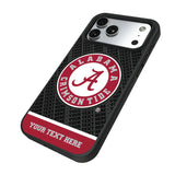 University of Alabama Crimson Tide Personalized EndZone Plus Bump Phone Case for Apple iPhone