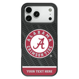 University of Alabama Crimson Tide Personalized EndZone Plus Bump Phone Case for Apple iPhone