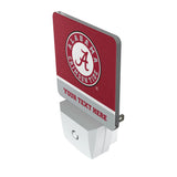 University of Alabama Crimson Tide Personalized Endzone Solid Night Light 2-Pack