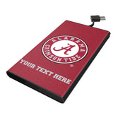 University of Alabama Crimson Tide Personalized Solid 5000mAh Flat Powerbank