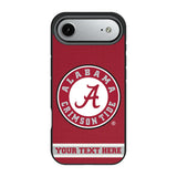 University of Alabama Crimson Tide Personalized Stripe Bump Phone Case for Apple iPhone