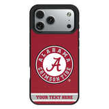 University of Alabama Crimson Tide Personalized Stripe Bump Phone Case for Apple iPhone