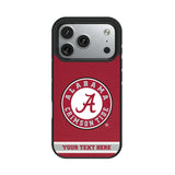 University of Alabama Crimson Tide Personalized Stripe Bump Phone Case for Apple iPhone