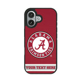 University of Alabama Crimson Tide Personalized Stripe Bump Phone Case for Apple iPhone