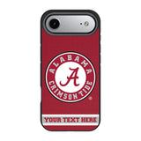 University of Alabama Crimson Tide Personalized Stripe Bump Phone Case for Apple iPhone