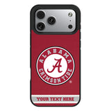 University of Alabama Crimson Tide Personalized Stripe Bump Phone Case for Apple iPhone
