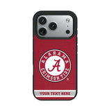University of Alabama Crimson Tide Personalized Stripe Bump Phone Case for Apple iPhone