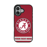 University of Alabama Crimson Tide Personalized Stripe Bump Phone Case for Apple iPhone