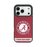 University of Alabama Crimson Tide Personalized Stripe Bump Phone Case for Apple iPhone
