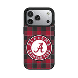 University of Alabama Crimson Tide Plaid MagSafe Compatible Phone Case for Apple iPhone