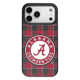 University of Alabama Crimson Tide Plaid MagSafe Compatible Phone Case for Apple iPhone