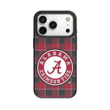 University of Alabama Crimson Tide Plaid MagSafe Compatible Phone Case for Apple iPhone