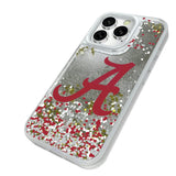 University of Alabama Crimson Tide Script A Confetti Glitter Phone Case for Apple iPhone