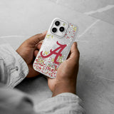 University of Alabama Crimson Tide Script A Confetti Glitter Phone Case for Apple iPhone