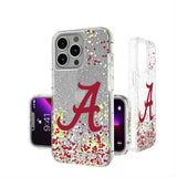University of Alabama Crimson Tide Script A Confetti Glitter Phone Case for Apple iPhone