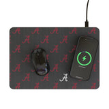University of Alabama Crimson Tide Script A Fashion Pattern 15-Watt Wireless Charger and Mouse Pad