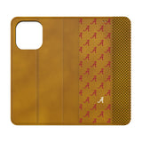 University of Alabama Crimson Tide Script A Fashion Pattern Folio Phone Case for Apple iPhone