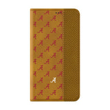 University of Alabama Crimson Tide Script A Fashion Pattern Folio Phone Case for Samsung Galaxy