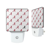 University of Alabama Crimson Tide Script A Fashion Pattern Night Light 2-Pack