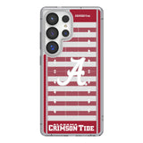 University of Alabama Crimson Tide Script A Field Clear Phone Case for Samsung Galaxy