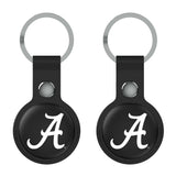 University of Alabama Crimson Tide Script A Insignia Black Airtag Holder 2-Pack
