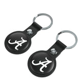 University of Alabama Crimson Tide Script A Insignia Black Airtag Holder 2-Pack