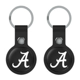 University of Alabama Crimson Tide Script A Insignia Black Airtag Holder 2-Pack