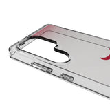 University of Alabama Crimson Tide Script A Linen Clear Phone Case for Samsung Galaxy