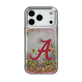 University of Alabama Crimson Tide Script A Linen Glitter Phone Case for Apple iPhone