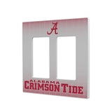 University of Alabama Crimson Tide Script A Linen Hidden-Screw Light Switch Plate