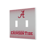 University of Alabama Crimson Tide Script A Linen Hidden-Screw Light Switch Plate