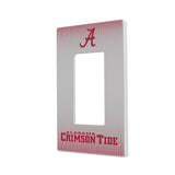 University of Alabama Crimson Tide Script A Linen Hidden-Screw Light Switch Plate